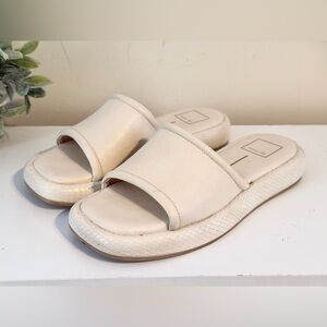 Dolce Vita Cream Slide Sandals